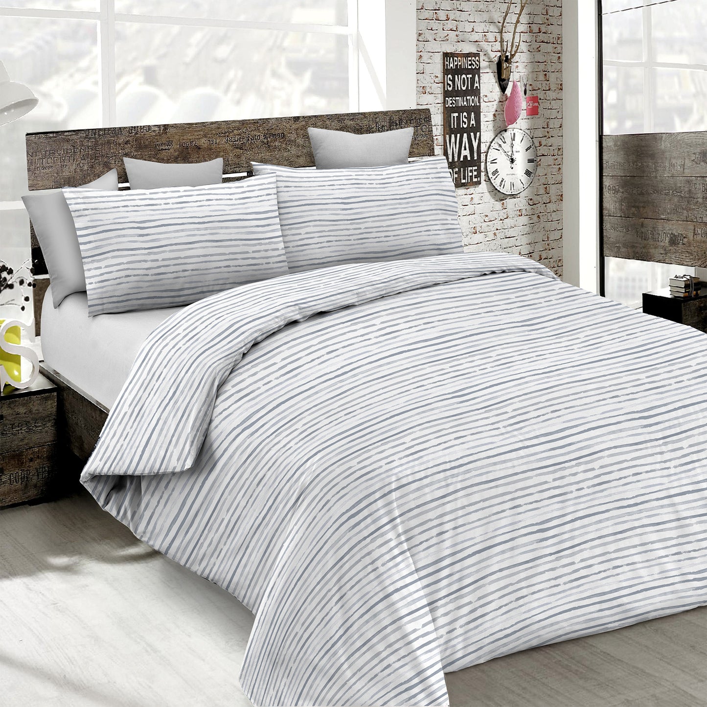 Parure Copripiumino Straits Grigio