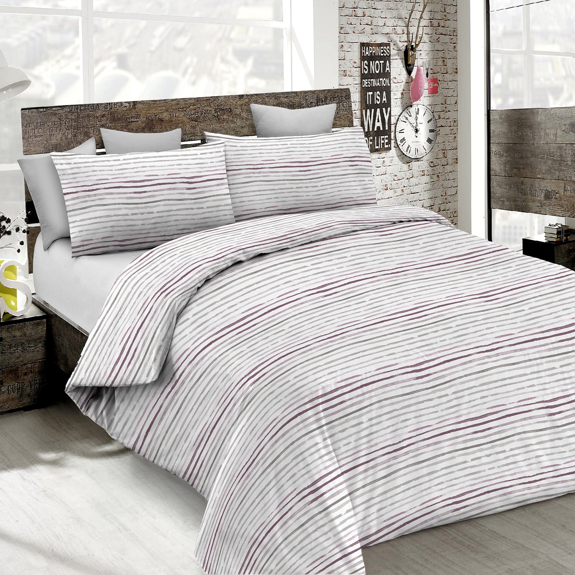 Straits Bettbezug-Set, Rosa