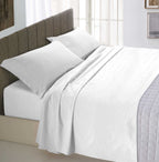 Completo Lenzuola BiColor  Bianco/Bianco