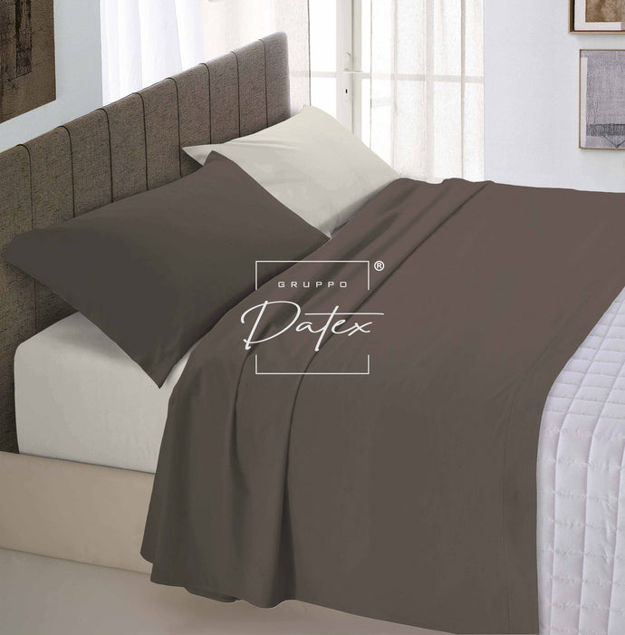 Bicolor Brown/Cream Sheet Set