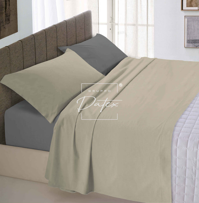 Bi-Color Dove Grey/Smoke Sheet Set