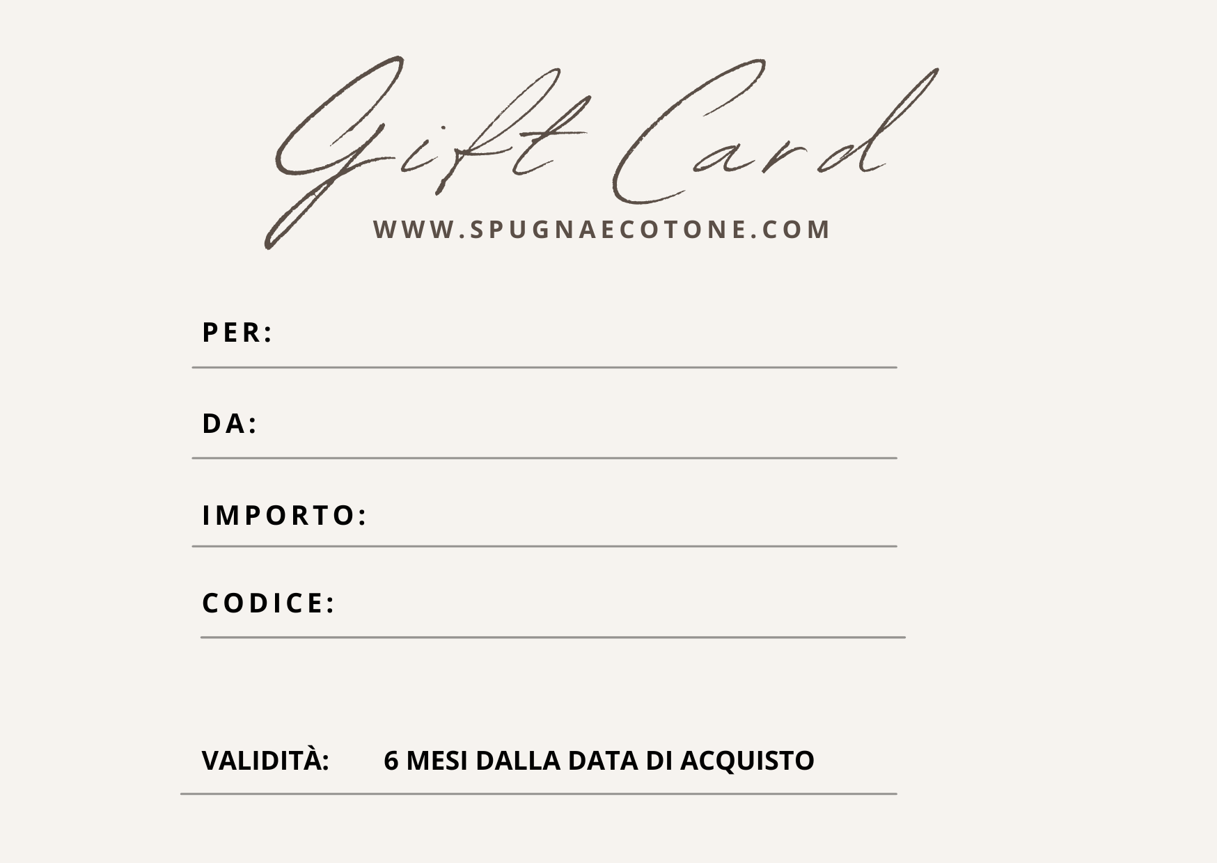 Buono Regalo