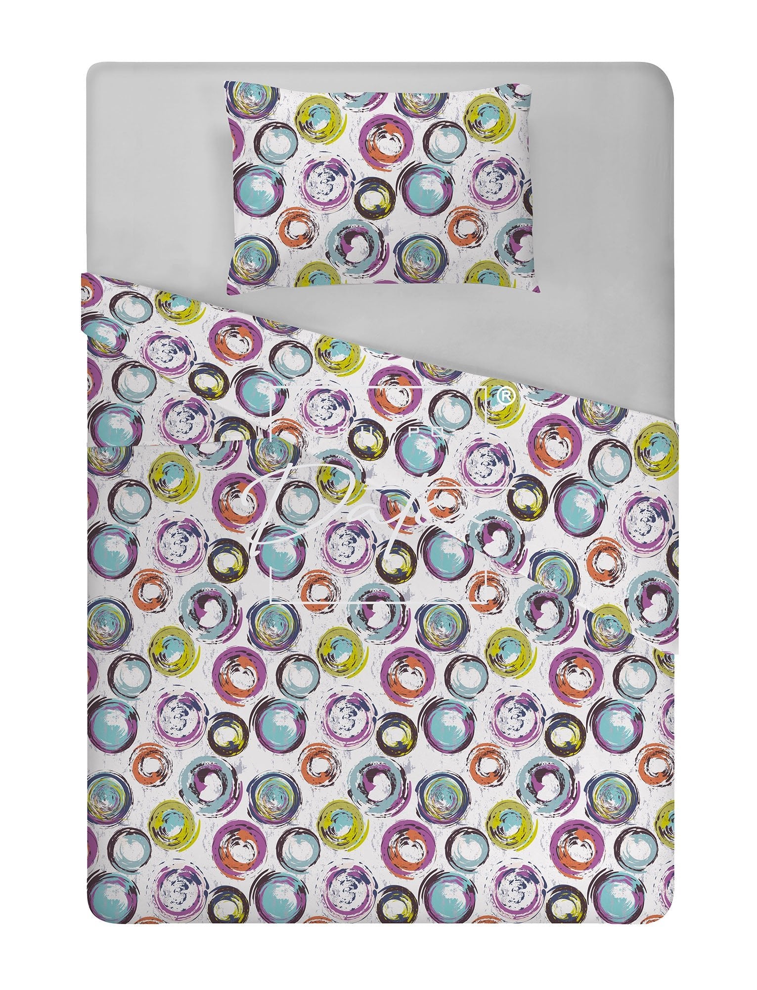 Abstract Circles bed set