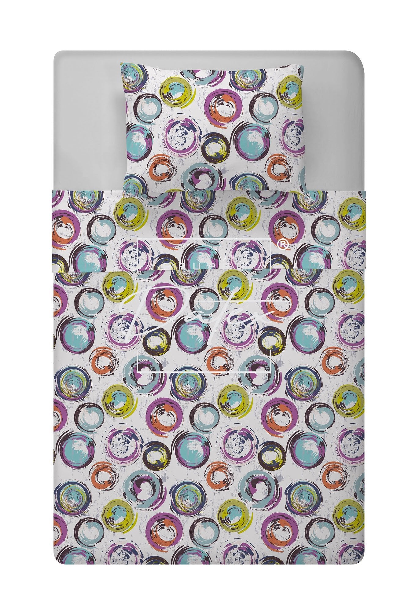 Abstract Circles bed set