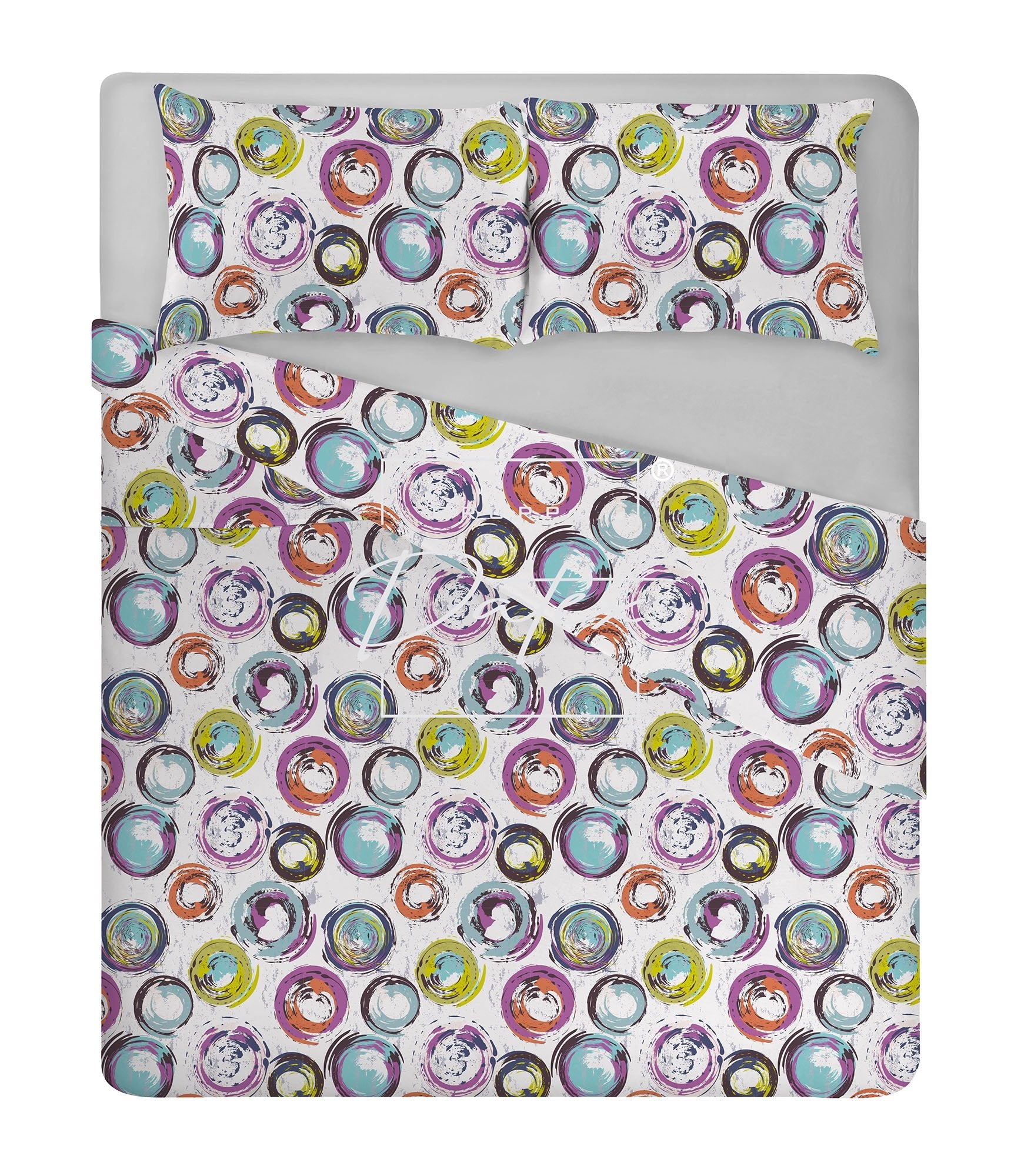 Abstract Circles bed set