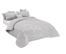 Load image into Gallery viewer, Division Dove Gray Duvet Cover Set
