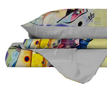 Load image into Gallery viewer, Kandinsky &quot;Yellow, Red and Blue&quot; Double Duvet Cover Set
