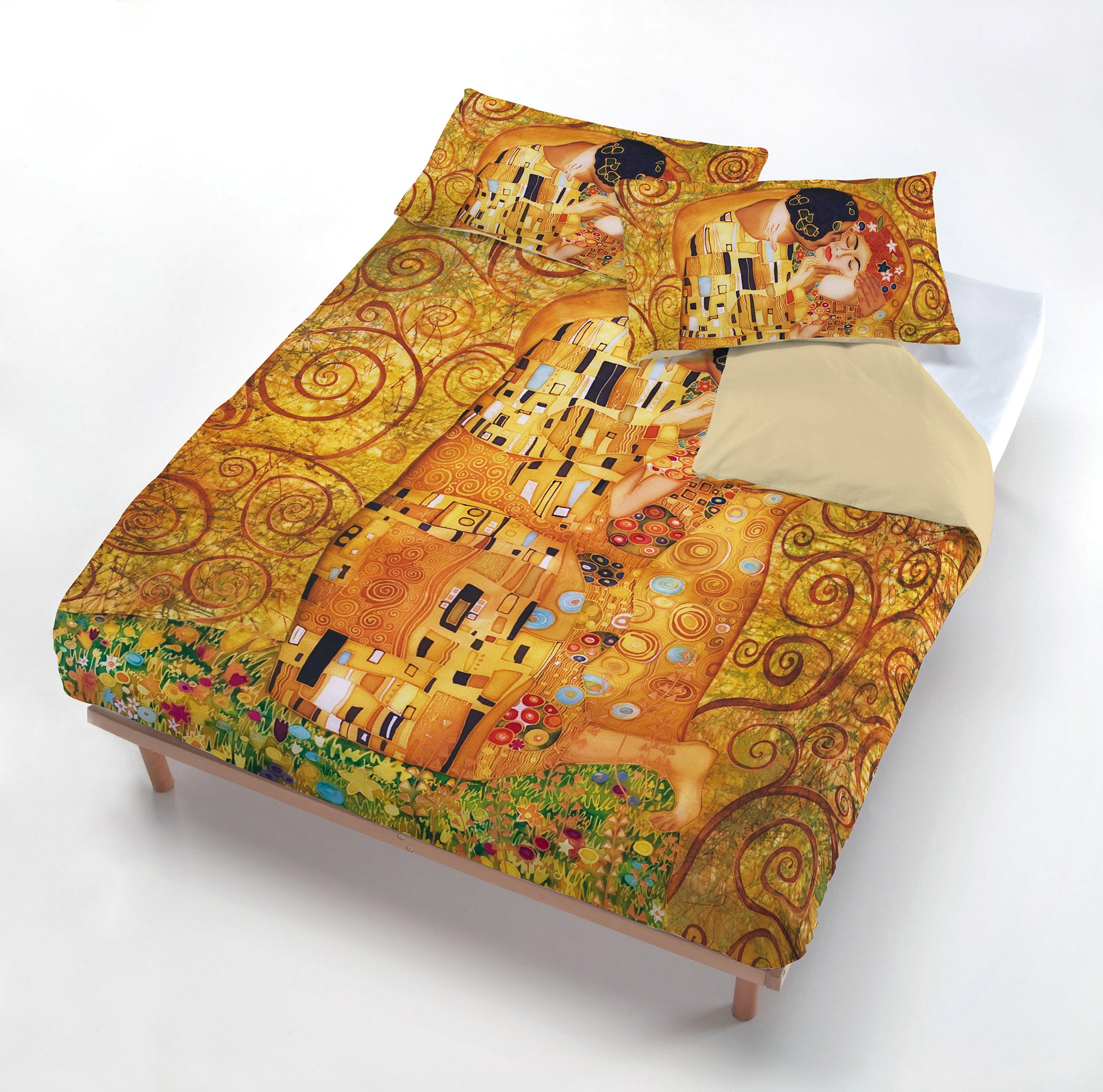 Doppelbettbezug-Set „Der Kuss“ von KLIMT