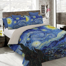Load image into Gallery viewer, Van Gogh &quot;Starry Night&quot; Double Duvet Cover Set
