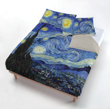 Load image into Gallery viewer, Van Gogh &quot;Starry Night&quot; Double Duvet Cover Set
