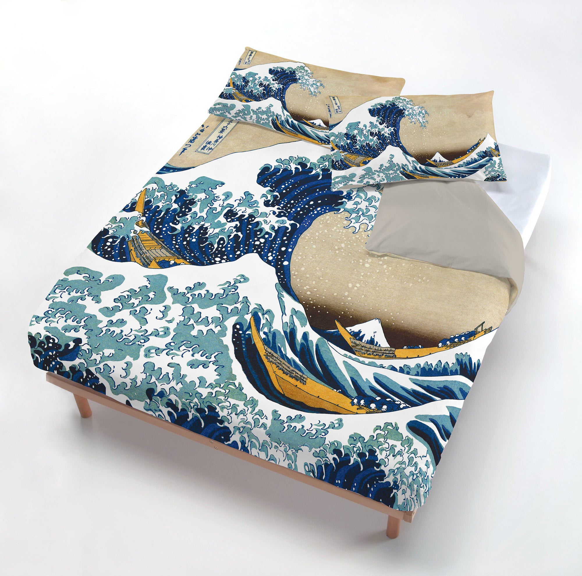 Doppelbettbezug-Set „Die große Welle vor Kanagawa“ Hokusai