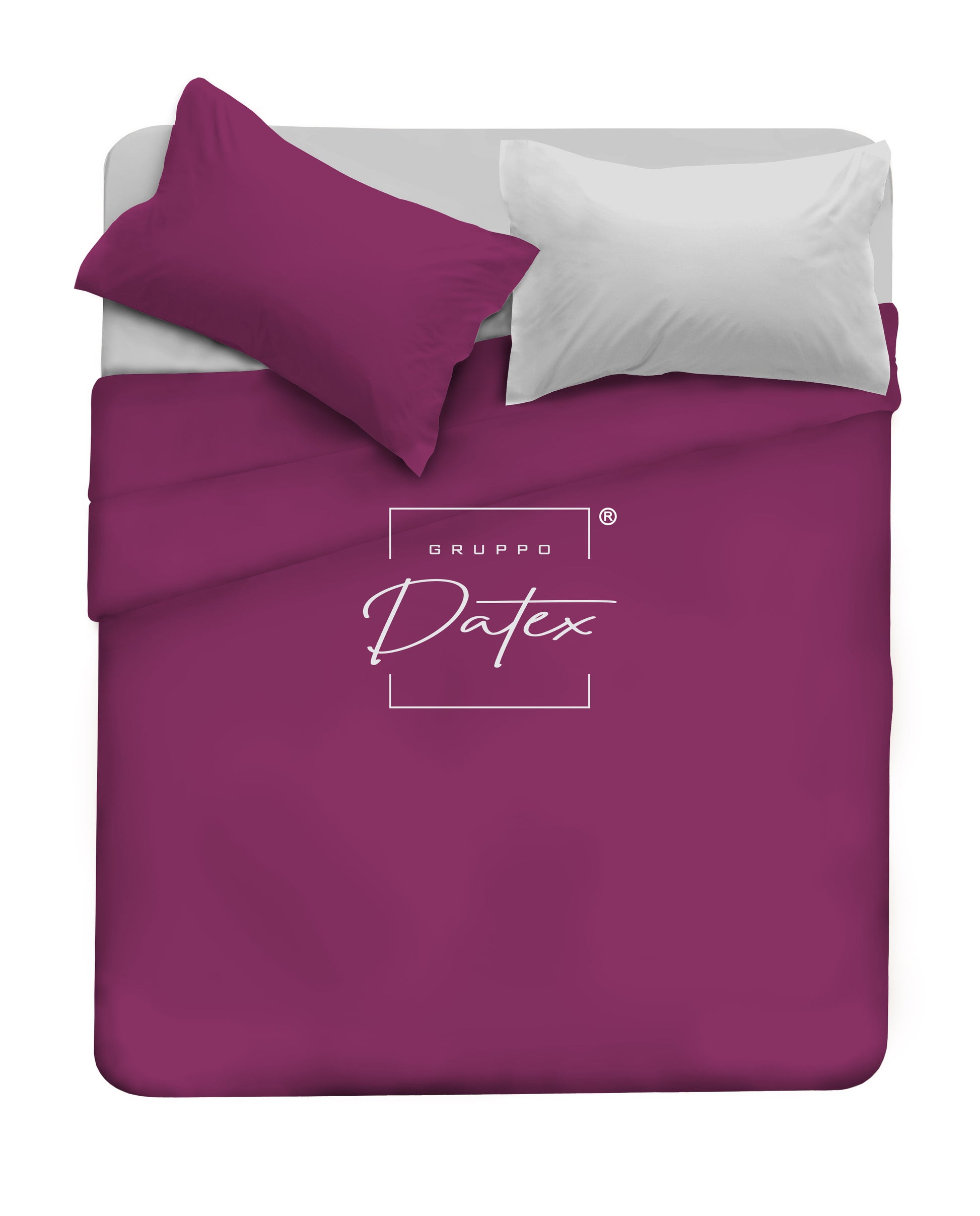 Completo lenzuola BICOLOR FUCSIA/GRIGIO - Spugna e Cotone