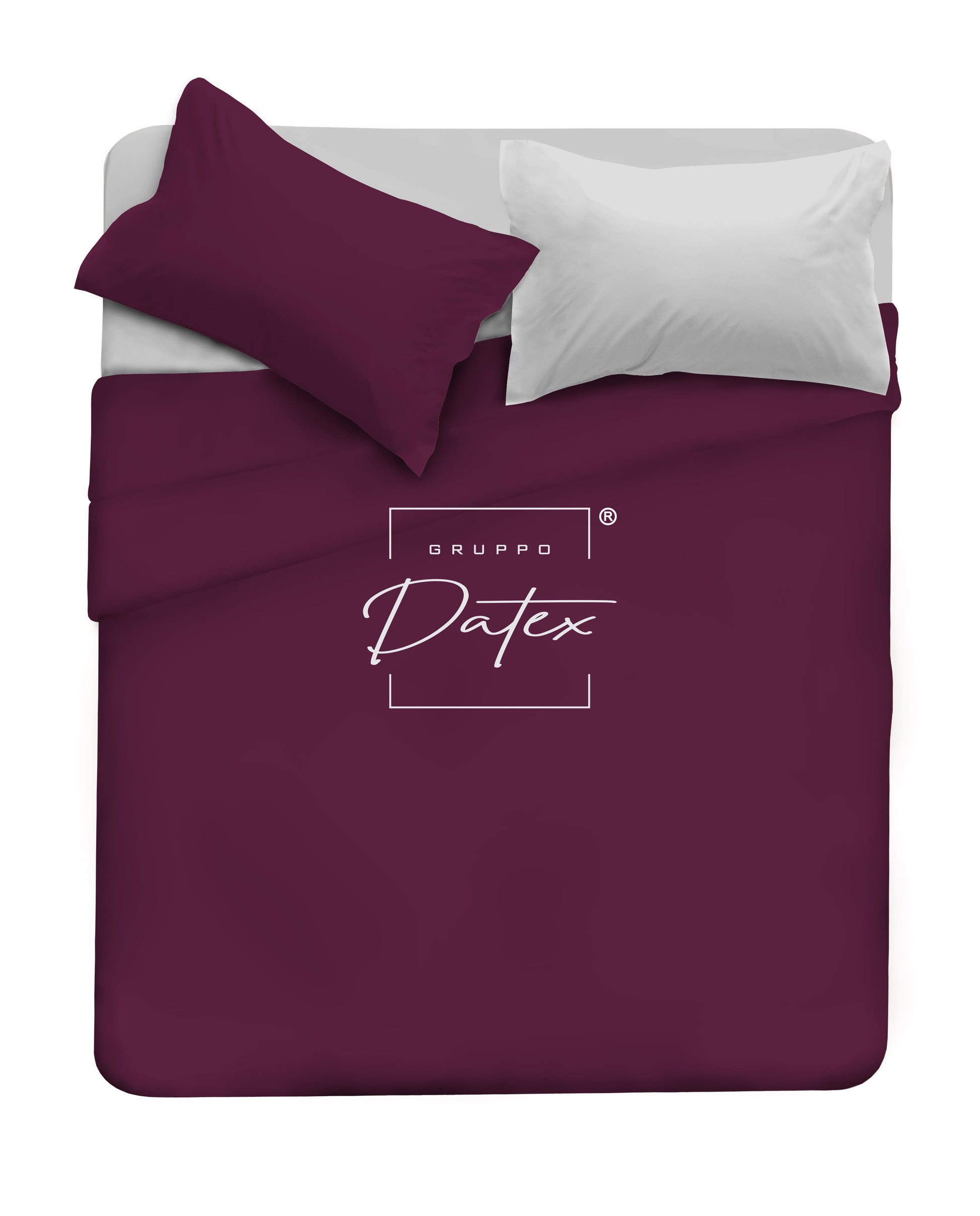 Bicolor Plum/Light Gray Sheet Set