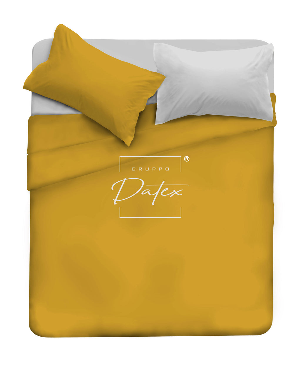 Bicolor mustard/grey sheet set