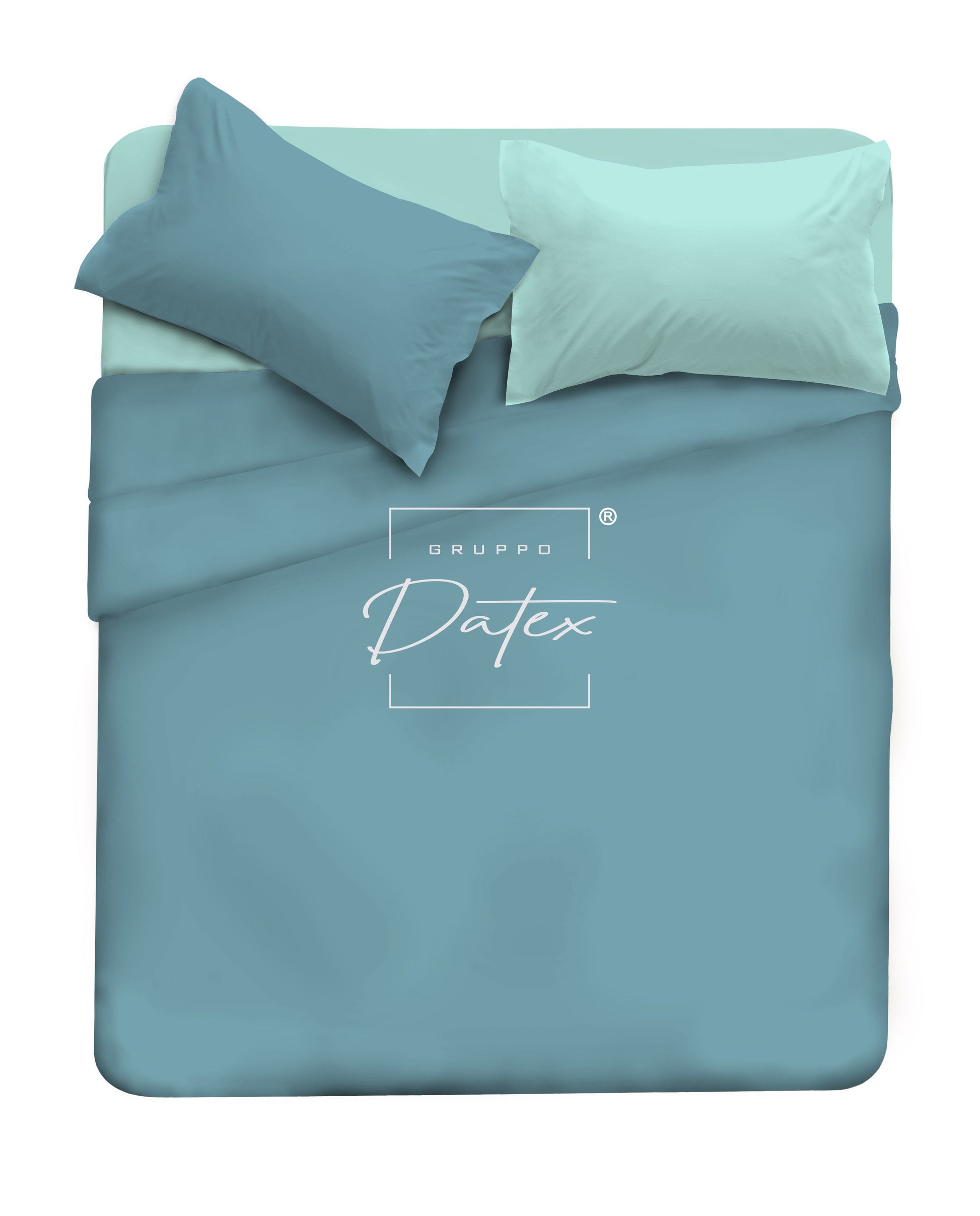 Bi-Color Teal/Water Sheet Set