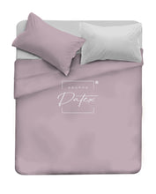 Load image into Gallery viewer, Bicolor Sheet Set in Antique Pink/Light Grey
