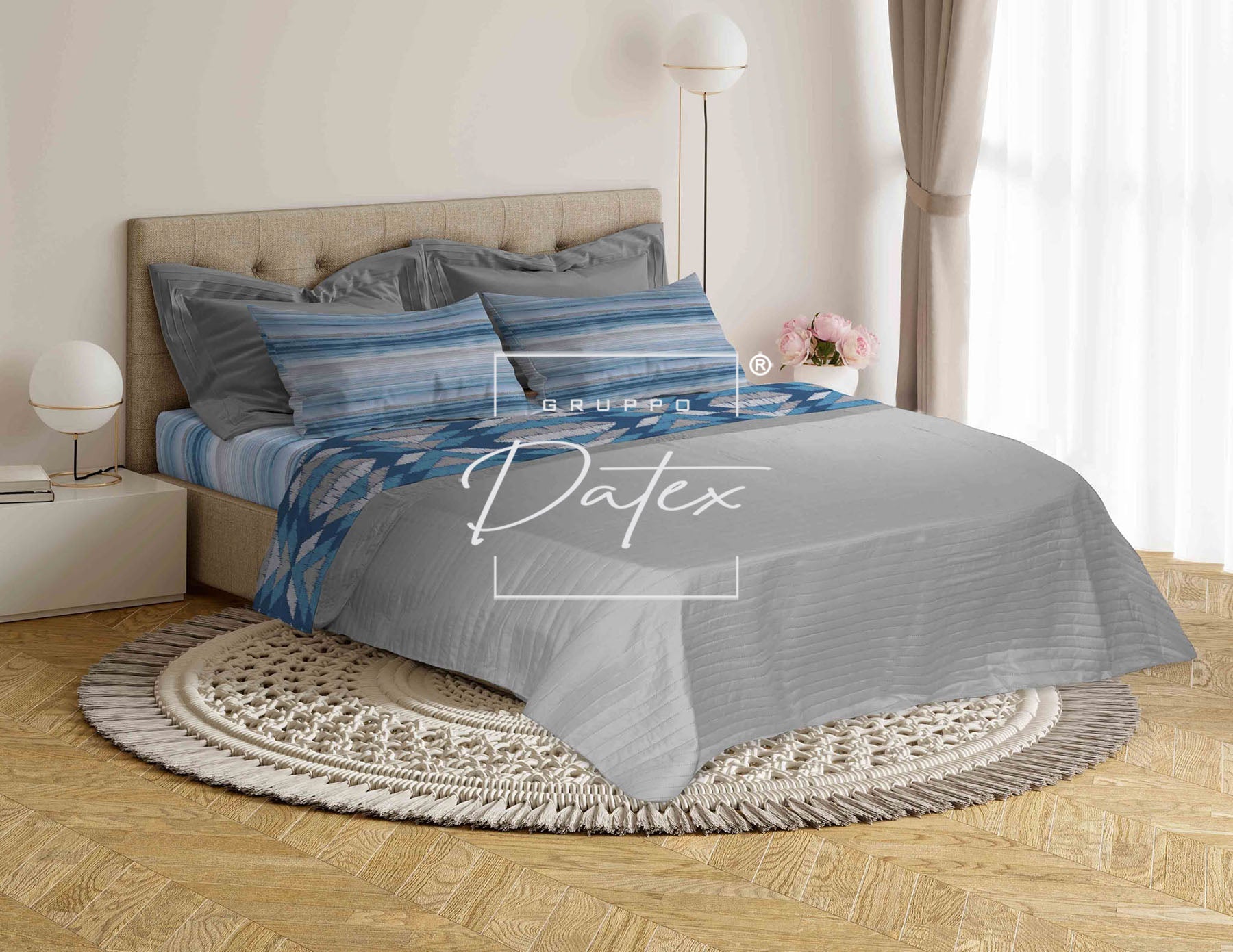Belek Blaues Bettset