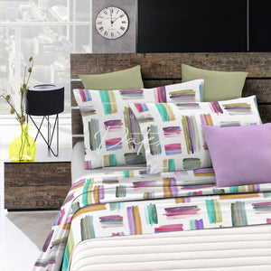 Multicolor bed set