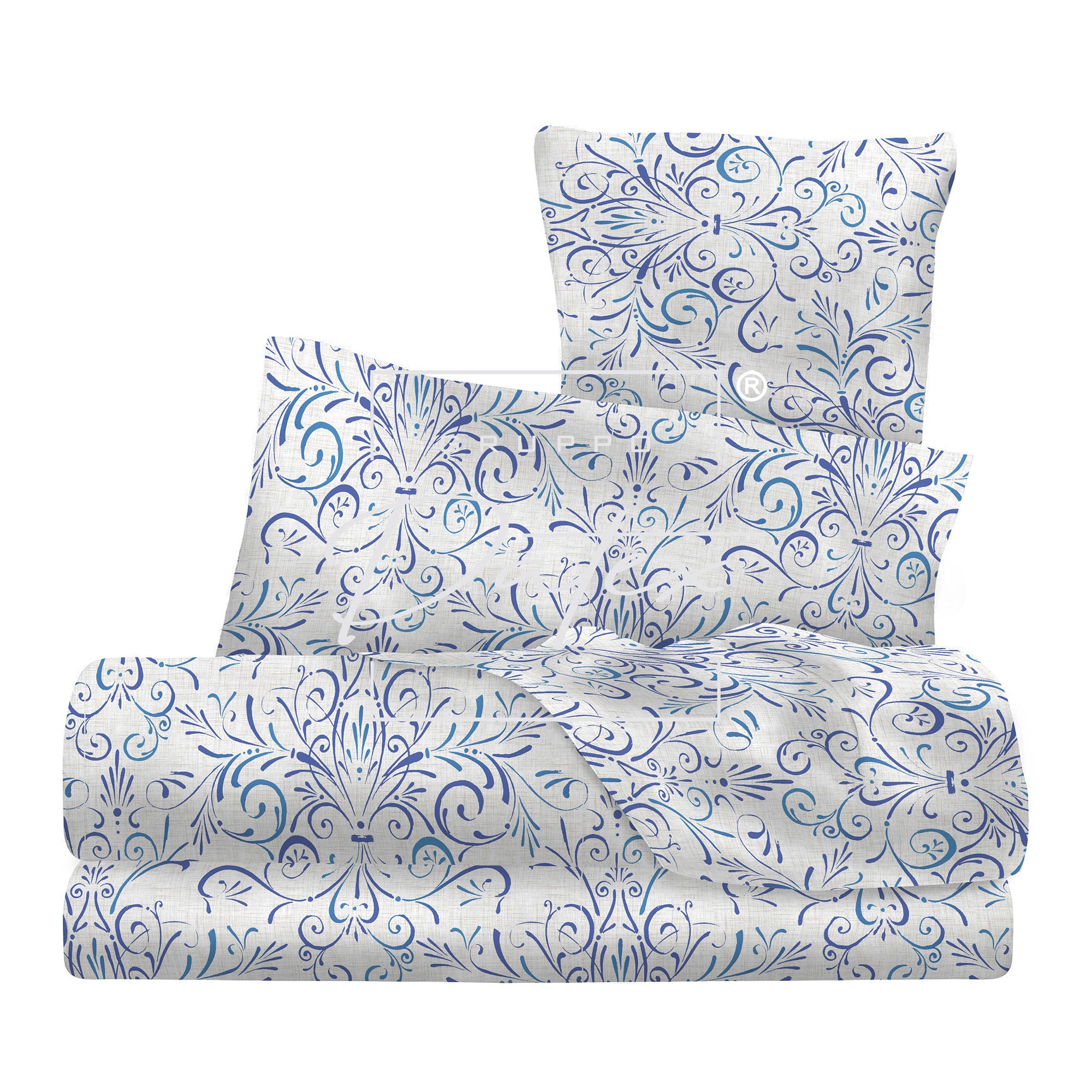 Ornato Blue bed set