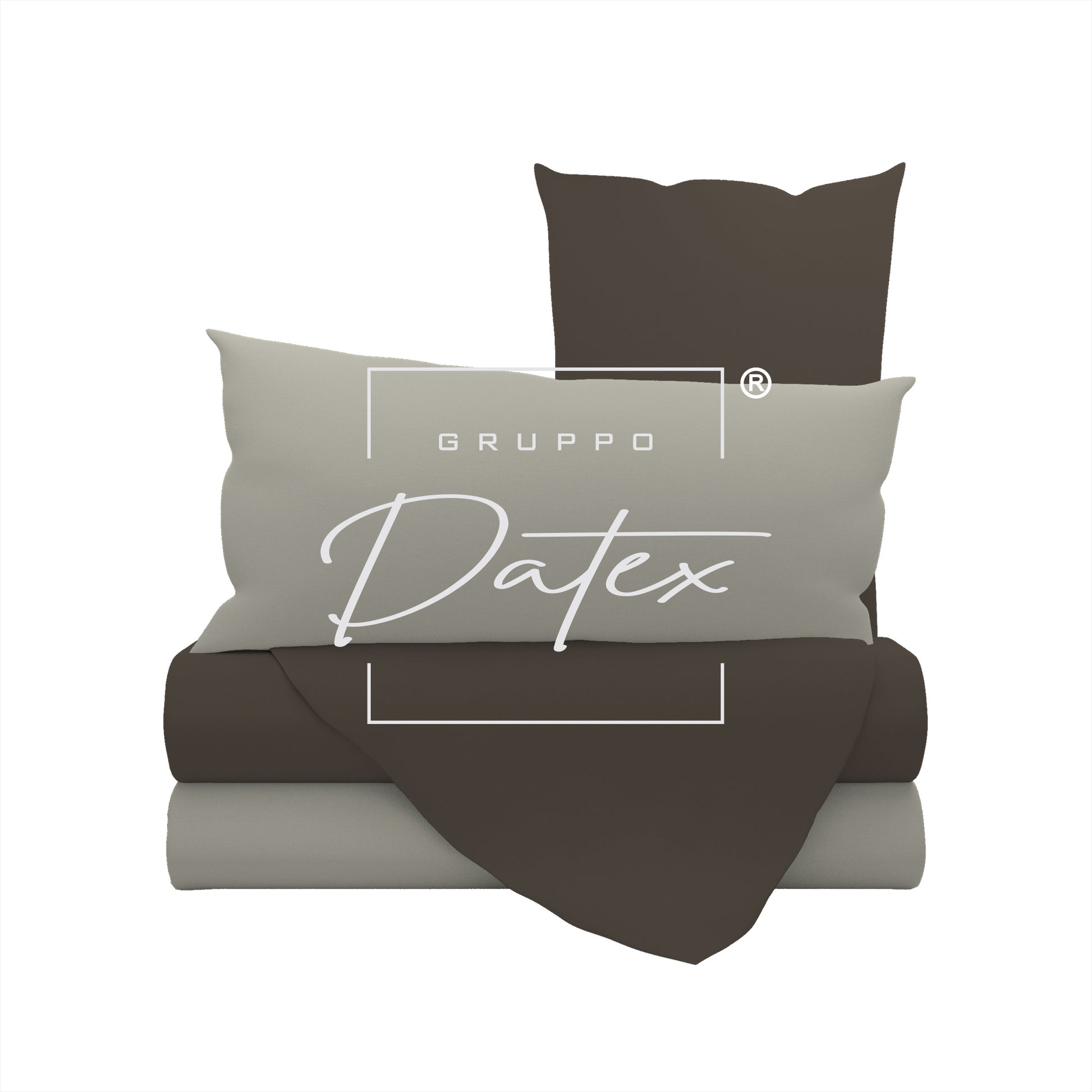 Bicolor Brown/Cream Sheet Set