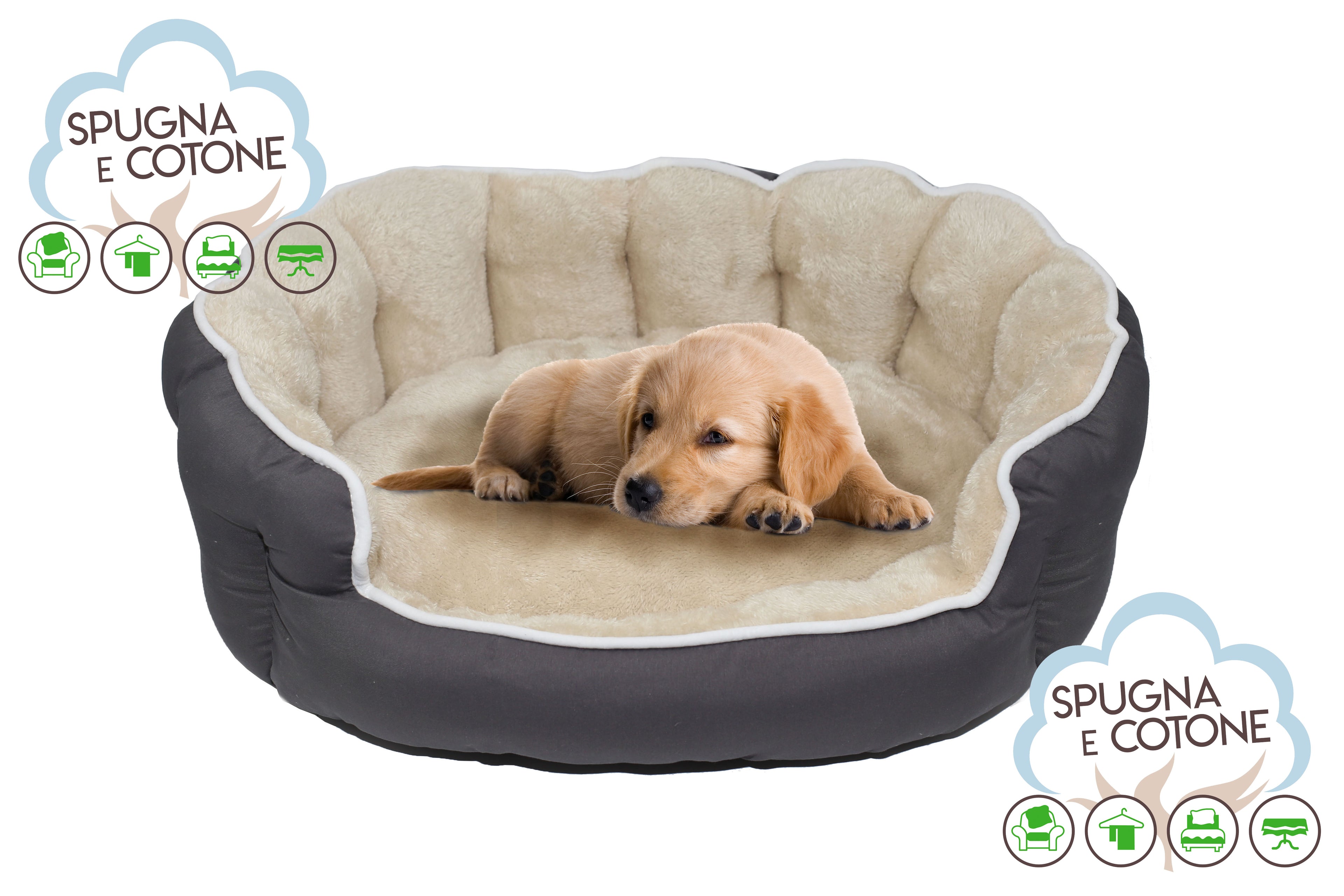 Cuccia Coccole - Spugna e Cotone