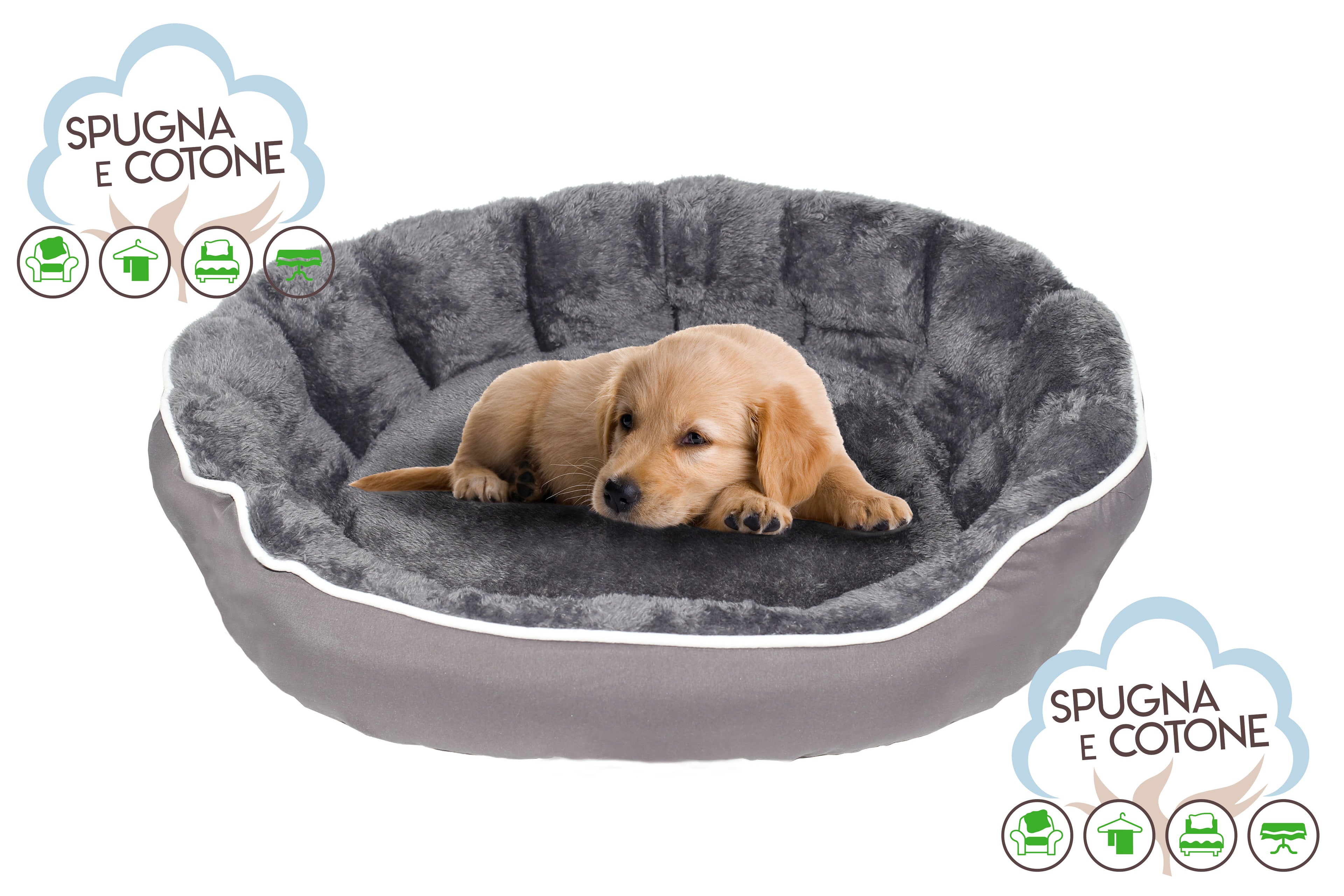 Cuccia Coccole - Spugna e Cotone