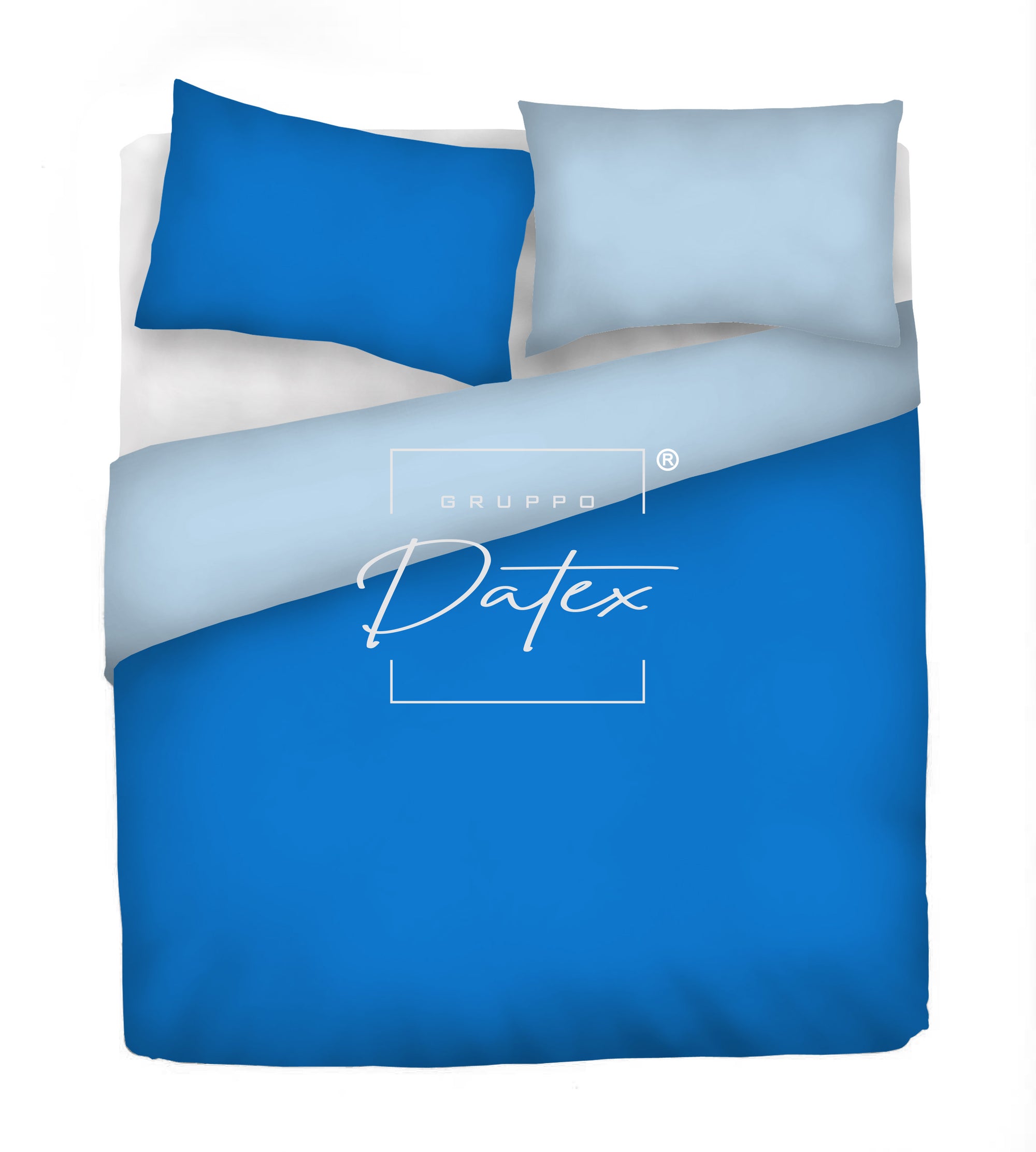 Parure Copripiumino ROYAL/AZZURRO - Spugna e Cotone