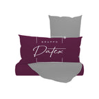 Completo lenzuola BICOLOR FUCSIA/GRIGIO - Spugna e Cotone