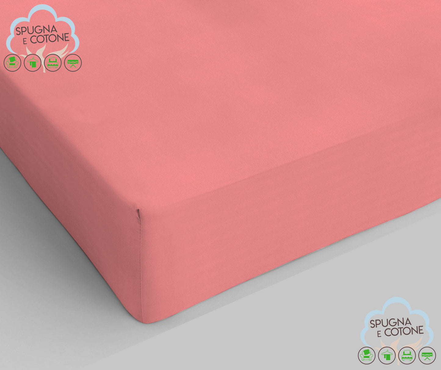 Sotto con Angoli Singolo 100% Cotone - Spugna e Cotone