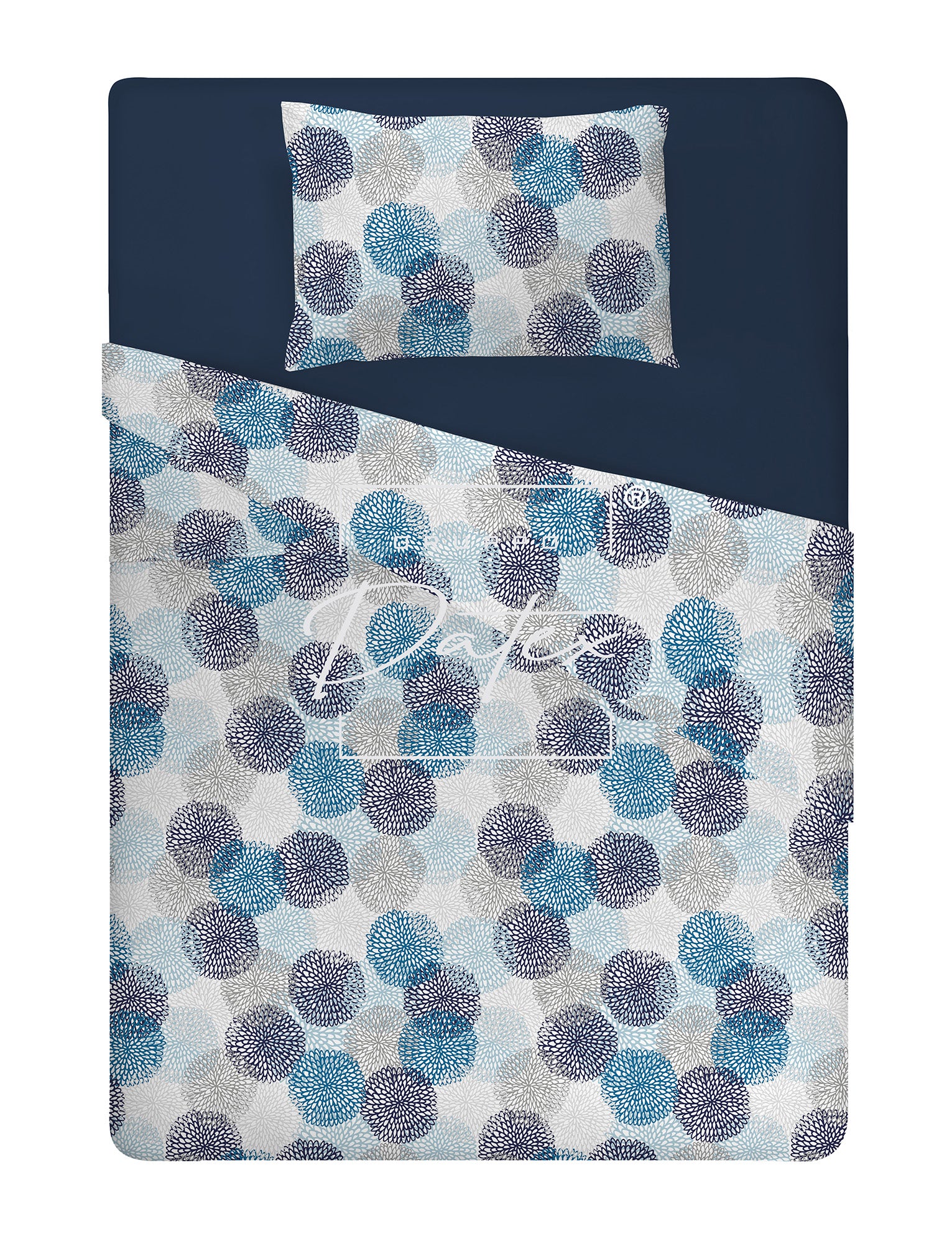 Soffioni Blue bed set