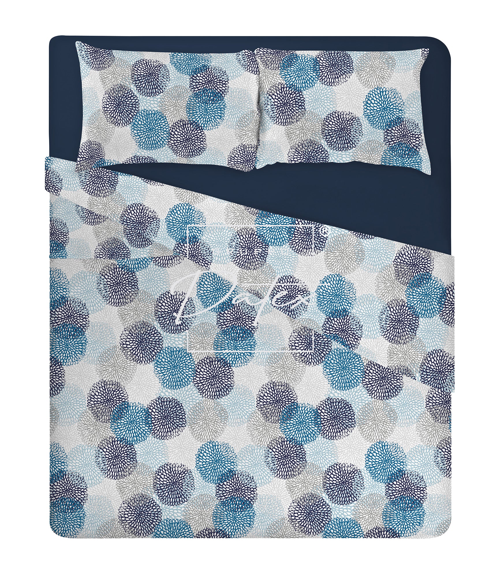 Soffioni Blue bed set
