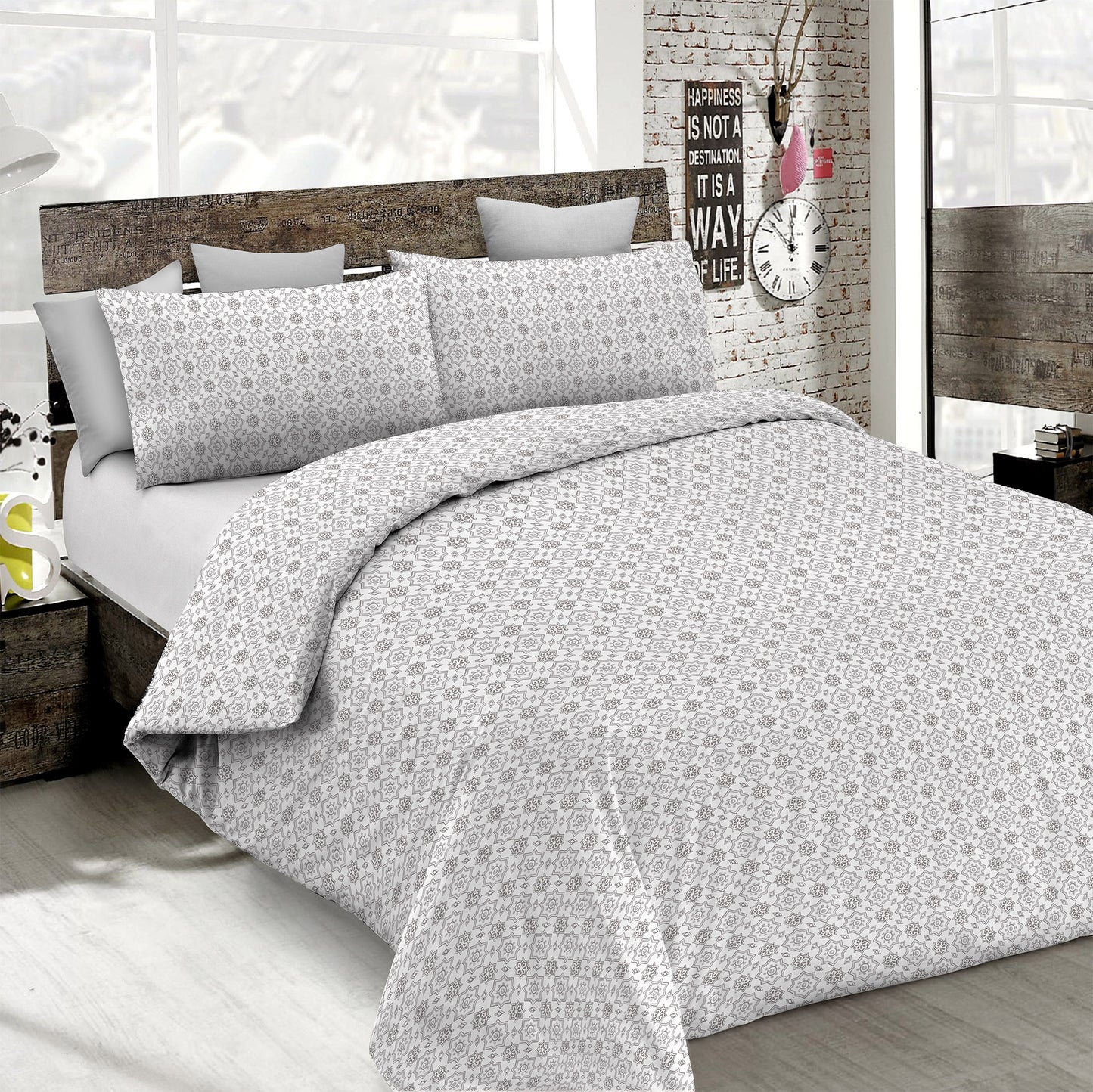 Floyd Dove Gray Duvet Cover Set