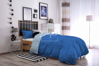 Parure Copripiumino ROYAL/AZZURRO - Spugna e Cotone