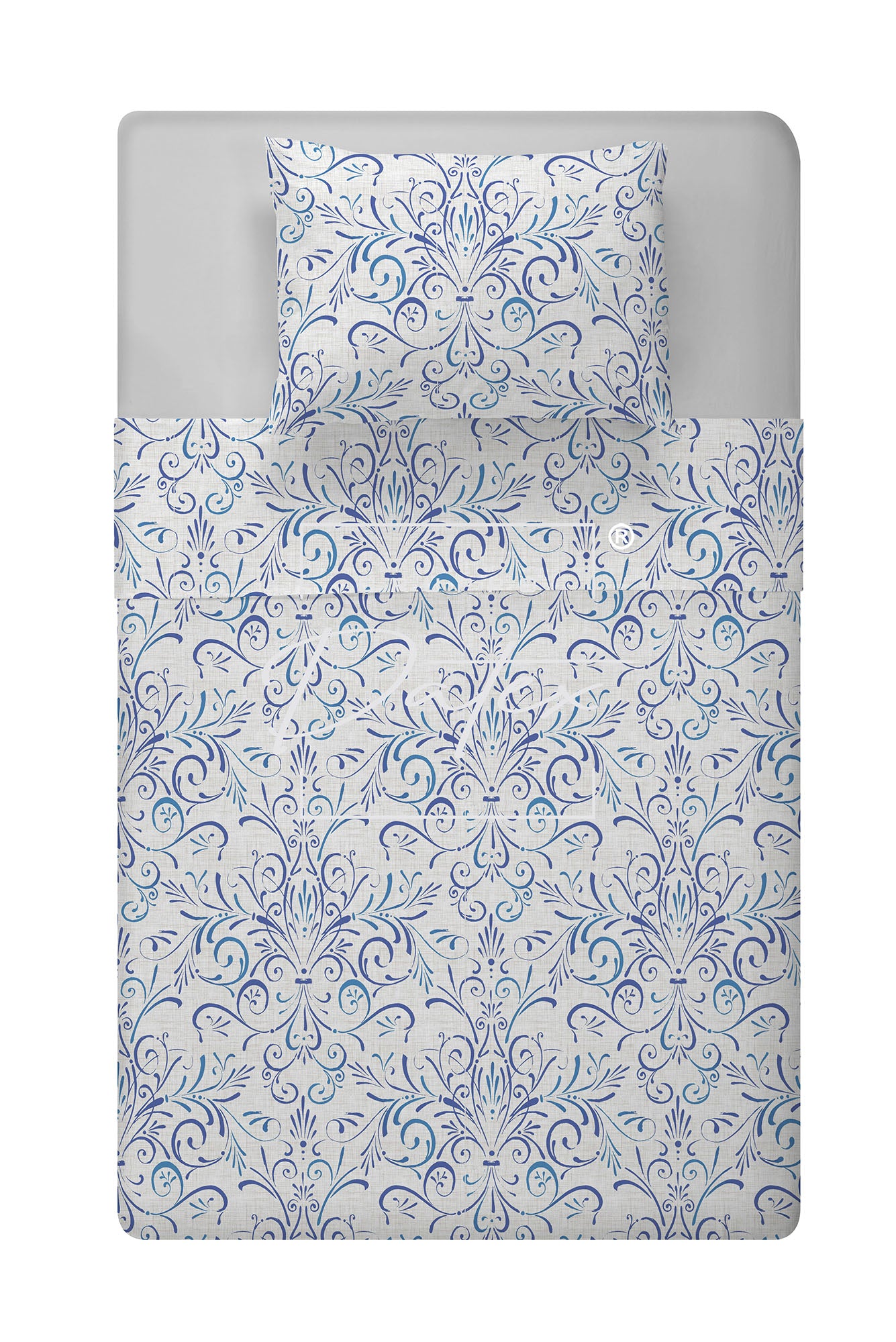 Ornato Blue bed set