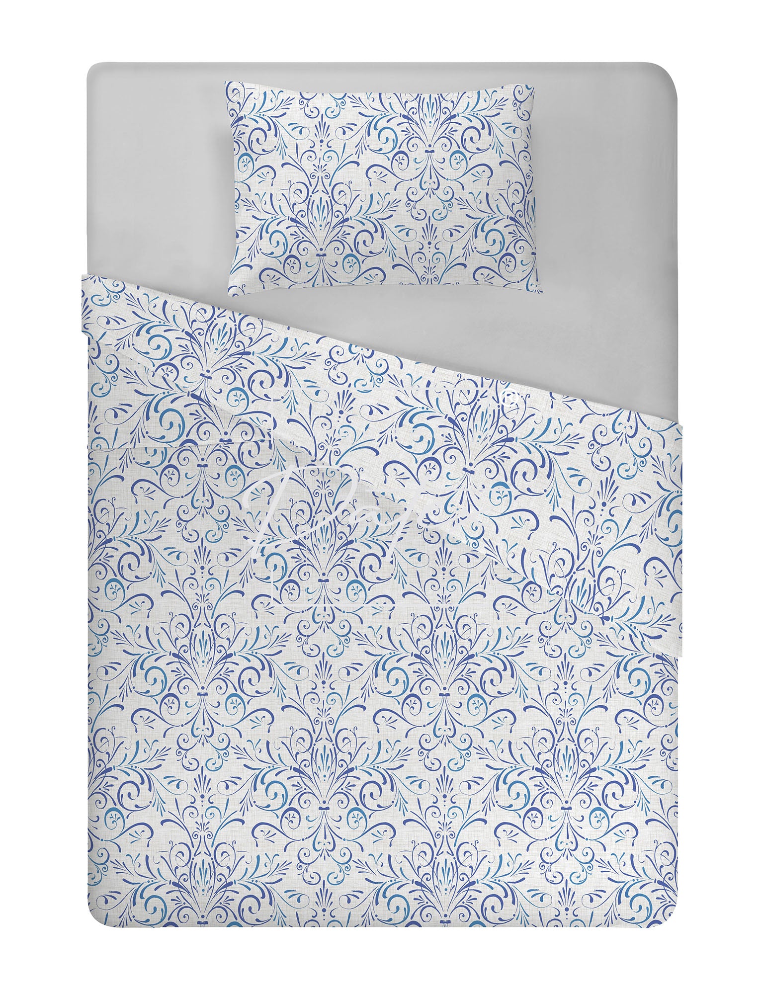 Ornato Blue bed set