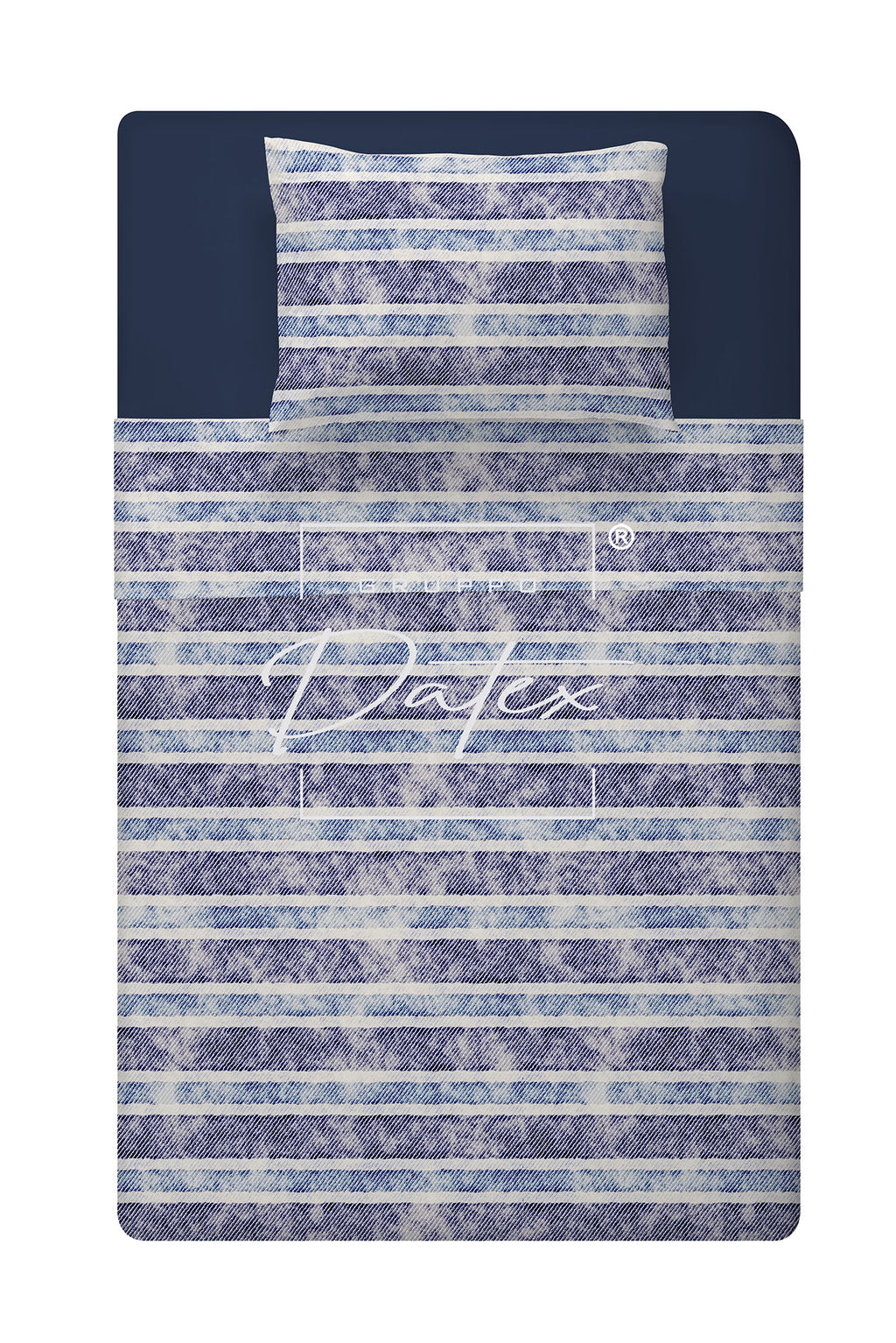 Jeans-Streifen-Bettset