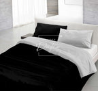 Parure Copripiumino NERO/GRIGIO - Spugna e Cotone