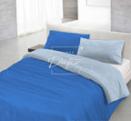 Parure Copripiumino ROYAL/AZZURRO - Spugna e Cotone